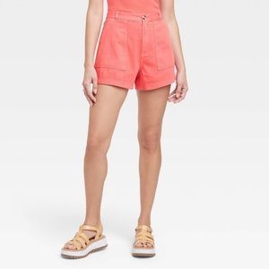 [Universal Thread] high rise utility shorts NWT red women’s size 4